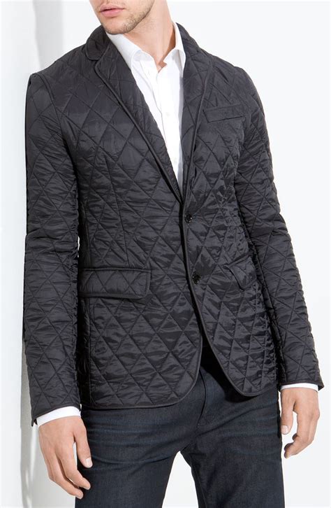 mens burberry quilted blazer|Burberry trousers for men.